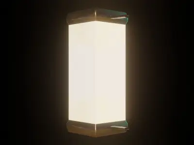 Modern Lamp Low-poly 3D model 3