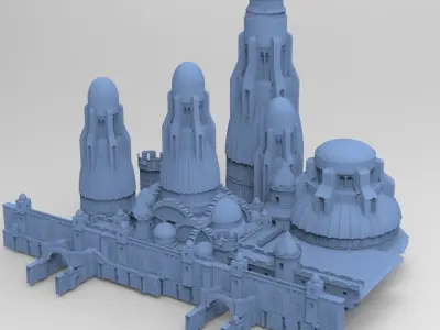 Arabian Sea fort 3D model