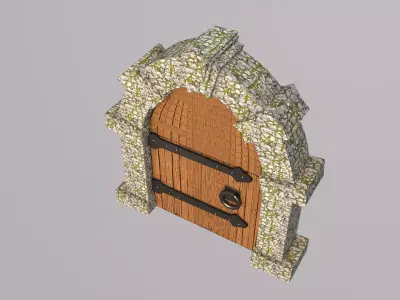 Medieval Door 3D model