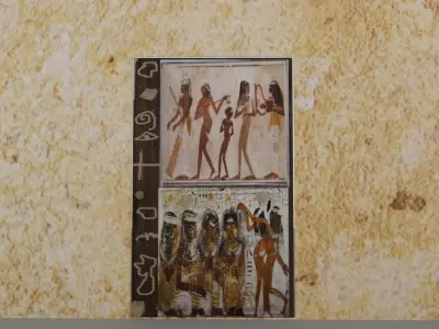 Egyptian Pharaonic door  Low-poly 3D model