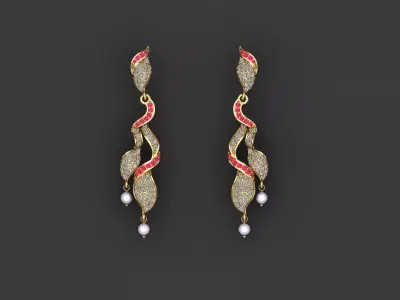 Earring 001 3D print model