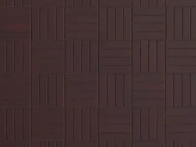 Modern Crimson Parquet Tile PBR Seamless Texture
