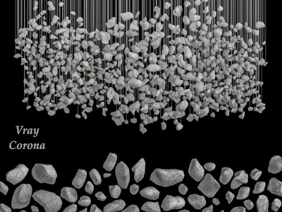 lighting Low-poly 3D model