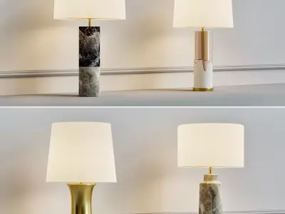 Table lamp 2 3D model buy
