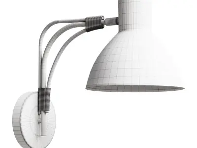 Sconces Made of metal and rattan Sunny 3D model
