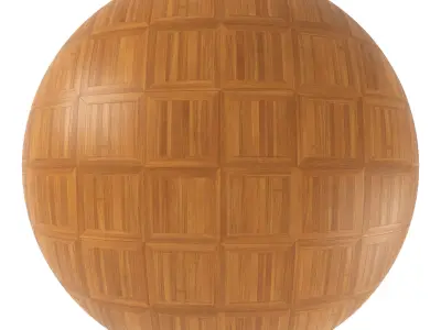 Parquet - Laminate - Wooden floor 4 in 1 3D model 43