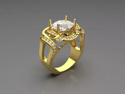 jewellery ring jr00095 3D print model