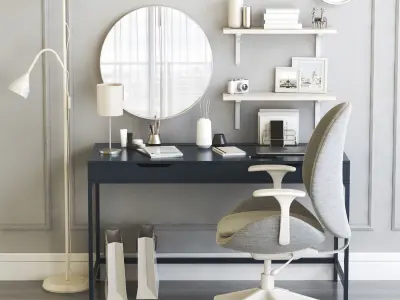 Womens dressing table and workplace 3D model