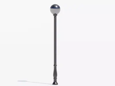 Street Lamp Post Low-poly 3D model