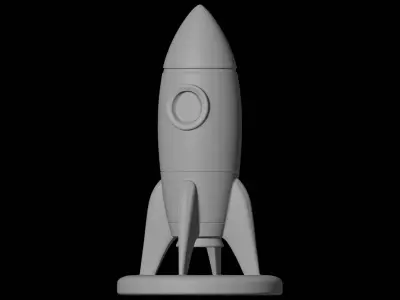Rocket Model Space Decor 3D print model