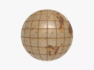 Floor Tile 002 PBR 4K - V4 - Rusty Texture