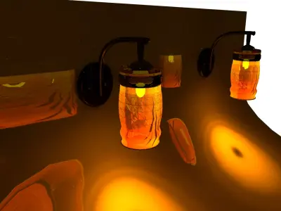 Modern Wall Light 3D model