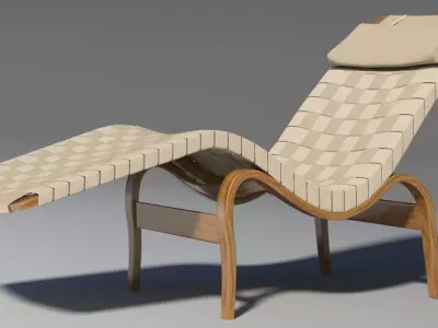 Bruno Mathsson Chaise Lounge mental ray 3D model