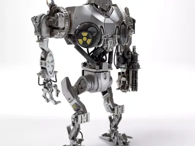 Cain Robocop 2 movie 1990 3D model