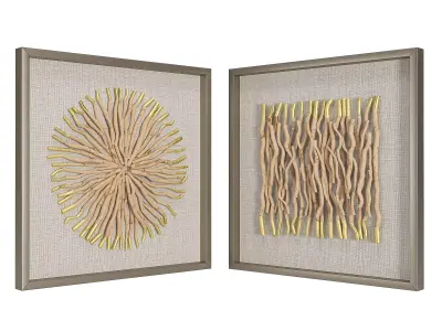 Uttermost Leone Shadow Box Wall Art Low-poly 3D model