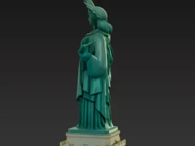 Statue of Liberty Miniature Desk Ornament 3D Printable Model 3D print model