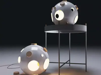 Unique Floor Lamp  3D model