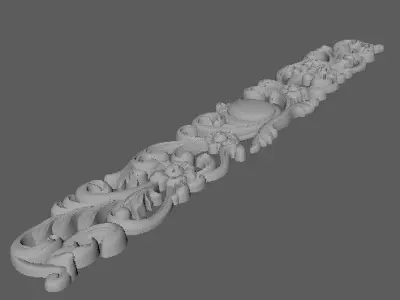 dekor ornate border die 3D model