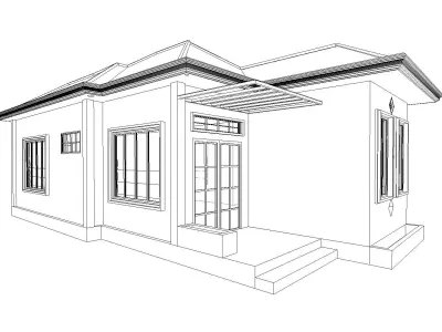 old house-Old Abandoned House 3D model