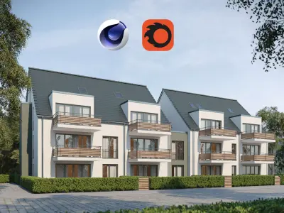 GERMAN HOUSE 2 Low-poly 3D model