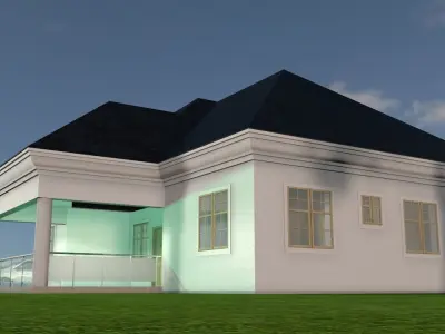 MODERN HOUSE 3D model 47