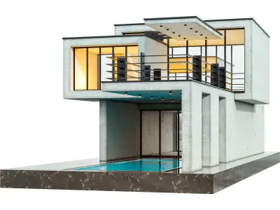 Modern Duplex Villa vol02 3D model