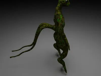 Alien Reptile 1 - Material b Free low-poly 3D model