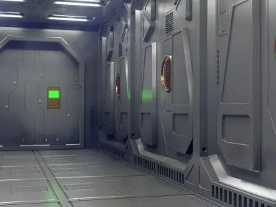 sci-fi set1 3D model