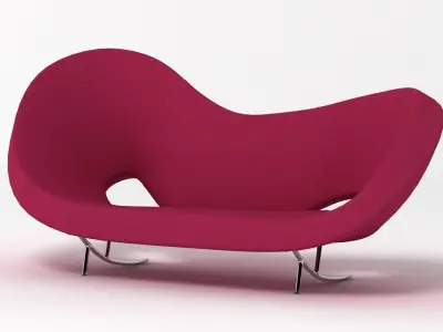 Victoria and Albert Sofa 290 Left 3D model