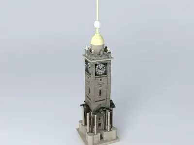 Clock Tower Brighton 3D model