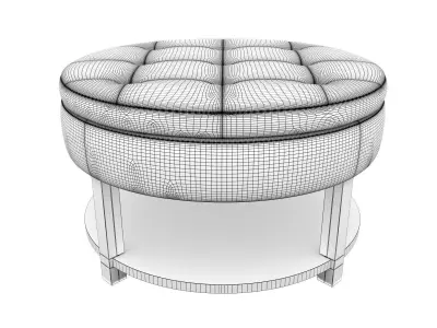 Dalton Coffee Table Round 3D model