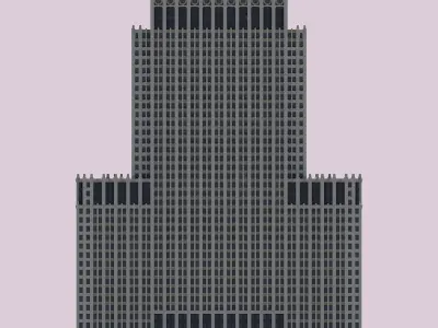 Civic Opera Building 3D print model