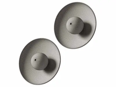 Handmade Ceramic Dish Wall Sconce - Lighting Collective 3D model