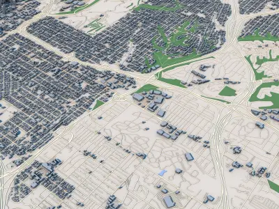 San Diego City California United States 3D model