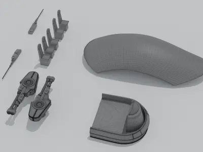 Slave 1 3D-print star wars fighter plane 3D print model