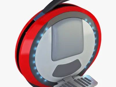 Ninebot One red 3D model