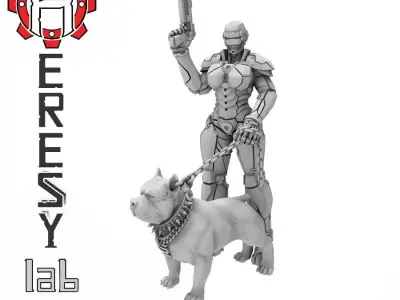 Heresylab - Stalia Drogan female Enforcer 3D print model