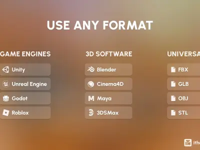 Western Low-poly 3D model