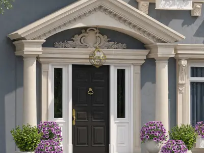 Windows and doors in the style of modern classics 5 3D model 3D model