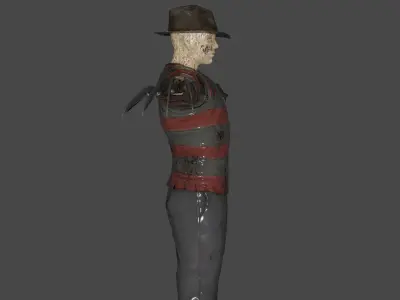 Freddy Krueger Low-poly 3D model