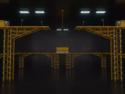 Squid Game Tug of War Map 3D model