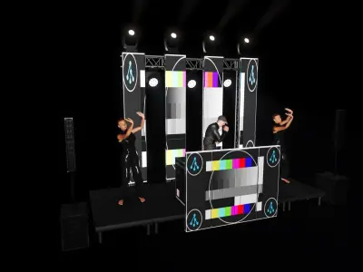 Montaje fiesta tipo 5 REPENCE R2 Low-poly 3D model