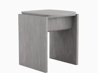 Wooden Stool Set  3D model