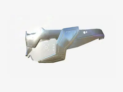 SciFi Glasses F09 Steel Light - Character Design Fashion Low-poly 3D model