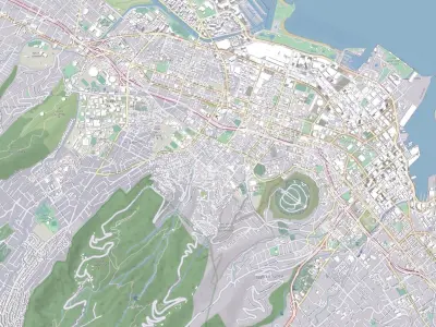 Cityscape Honolulu Hawaii USA 3D model