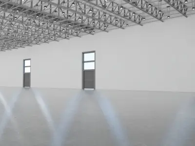 exhibition hall 3D model by rzhuk