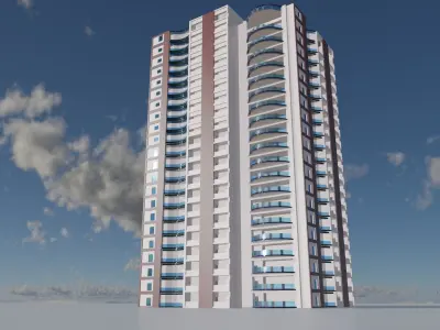 Residential Building 2 3D model