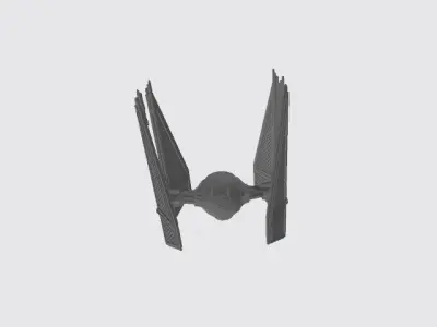 Star Wars TIE-Fighter Space for 3D printing 3D print model