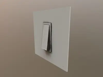 Old Light Switch PBR Low-poly 3D model