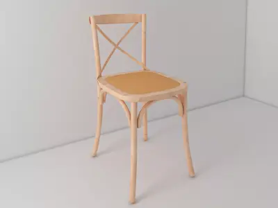 Chair Wood 3 3D model